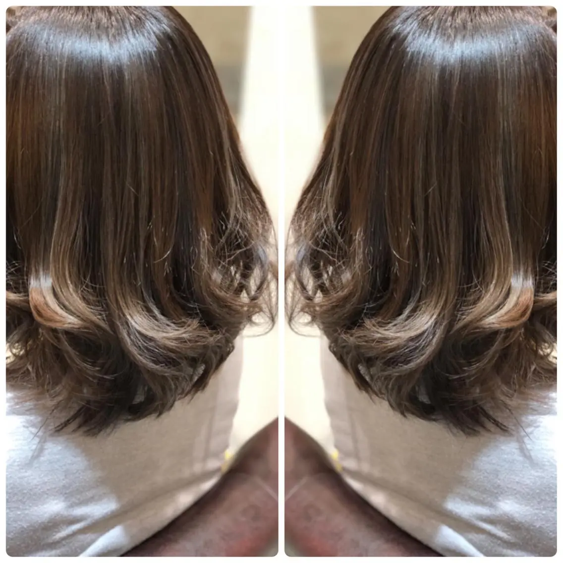 ミディアム カラー ヘアカラー トリートメント 小山内 龍一郎 店長のヘアスタイル