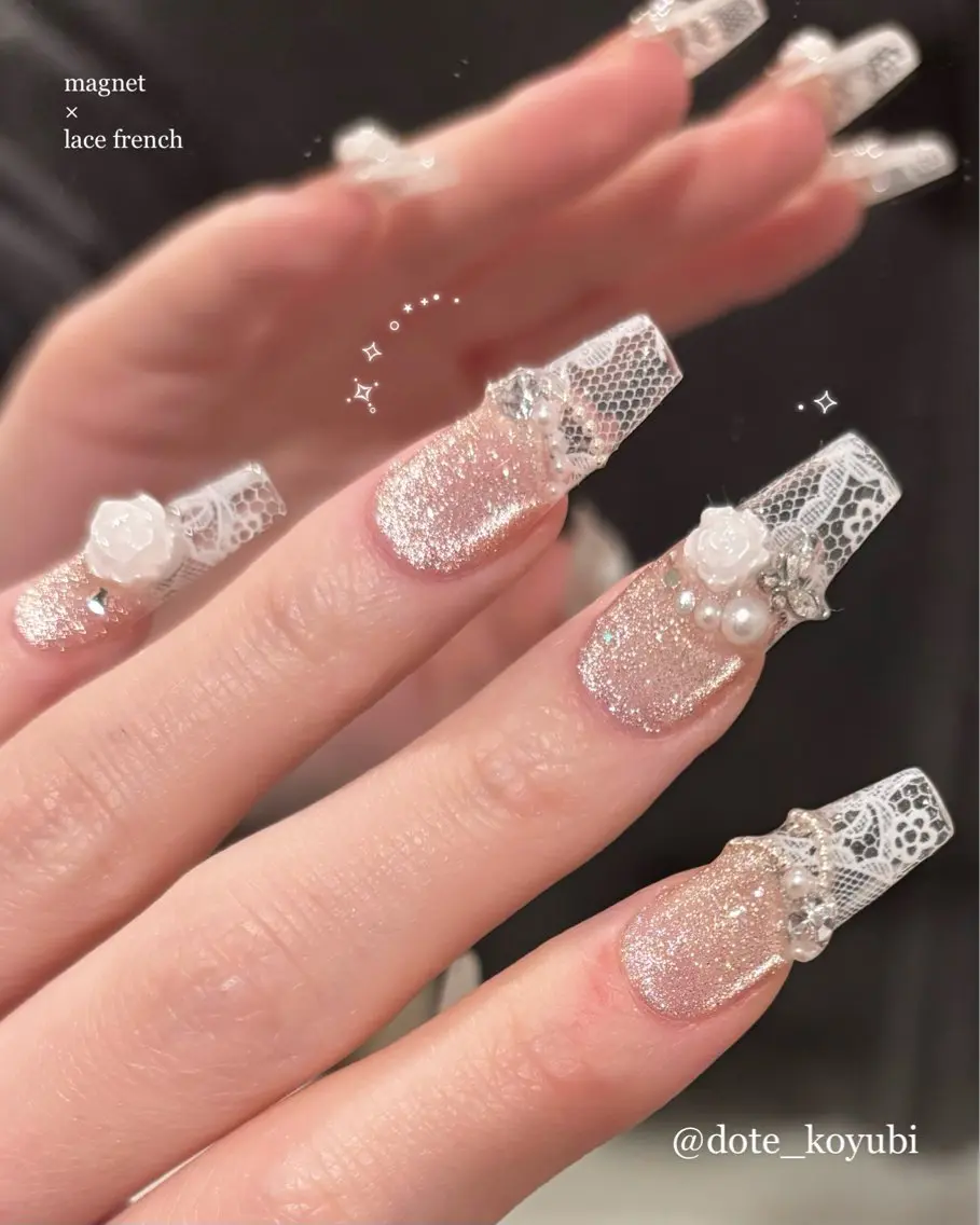 ネイル レース 春ネイル nail salon DOTE(ドート)のネイルデザイン