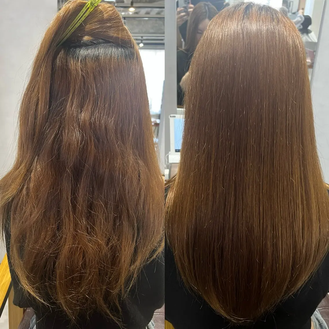 ロング 髪質改善 縮毛矯正 酸性ストレート 縮毛矯正 トリートメント 岸本 桂輝のヘアスタイル