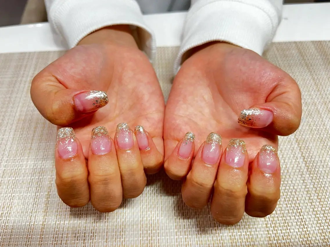 ネイル 長さ出し ハンドネイル プライベートサロン N's Nailのネイルデザイン