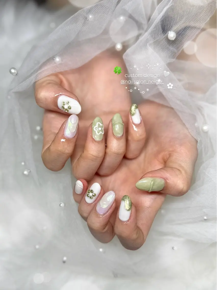 ネイル ハンドネイル Neige‪𓂃ai ＊梅津 / 松尾のネイルデザイン