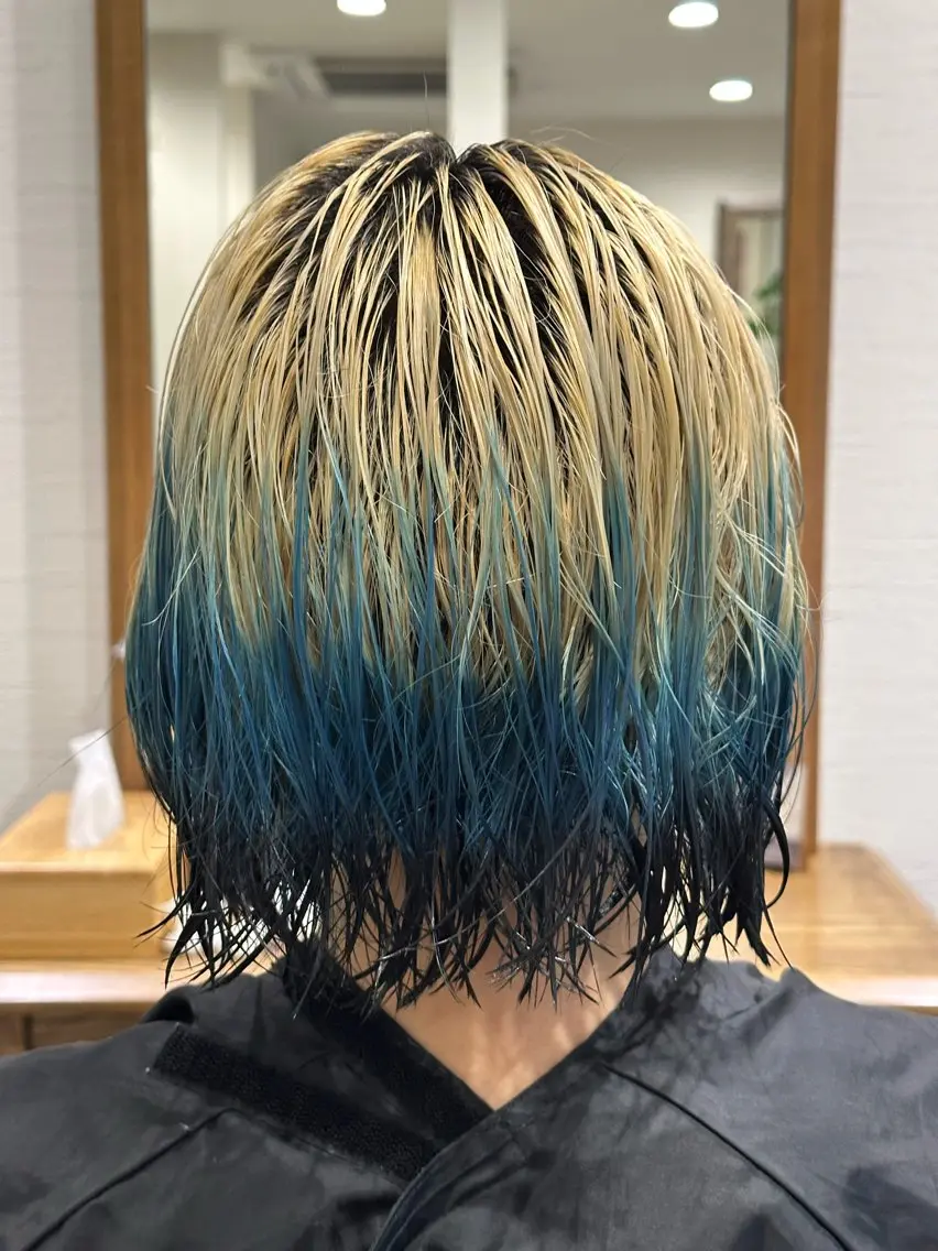 ミディアム ヘアカラー ハイトーン/レイヤー /下北沢/shotaのヘアスタイル