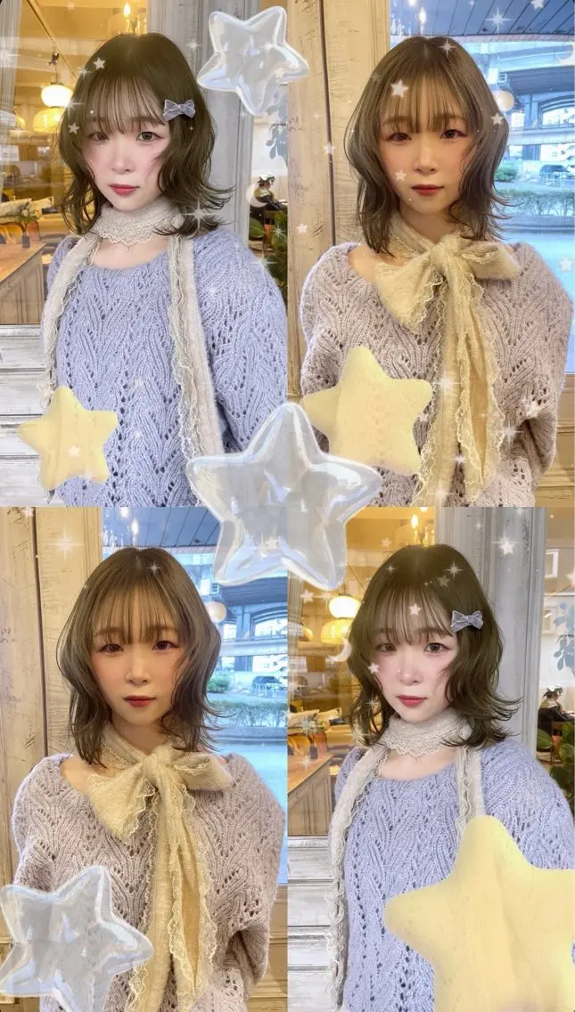 ブリーチなしダブルケアカラー+オリジナルトリートメント+メンテナンスカット 👗の写真