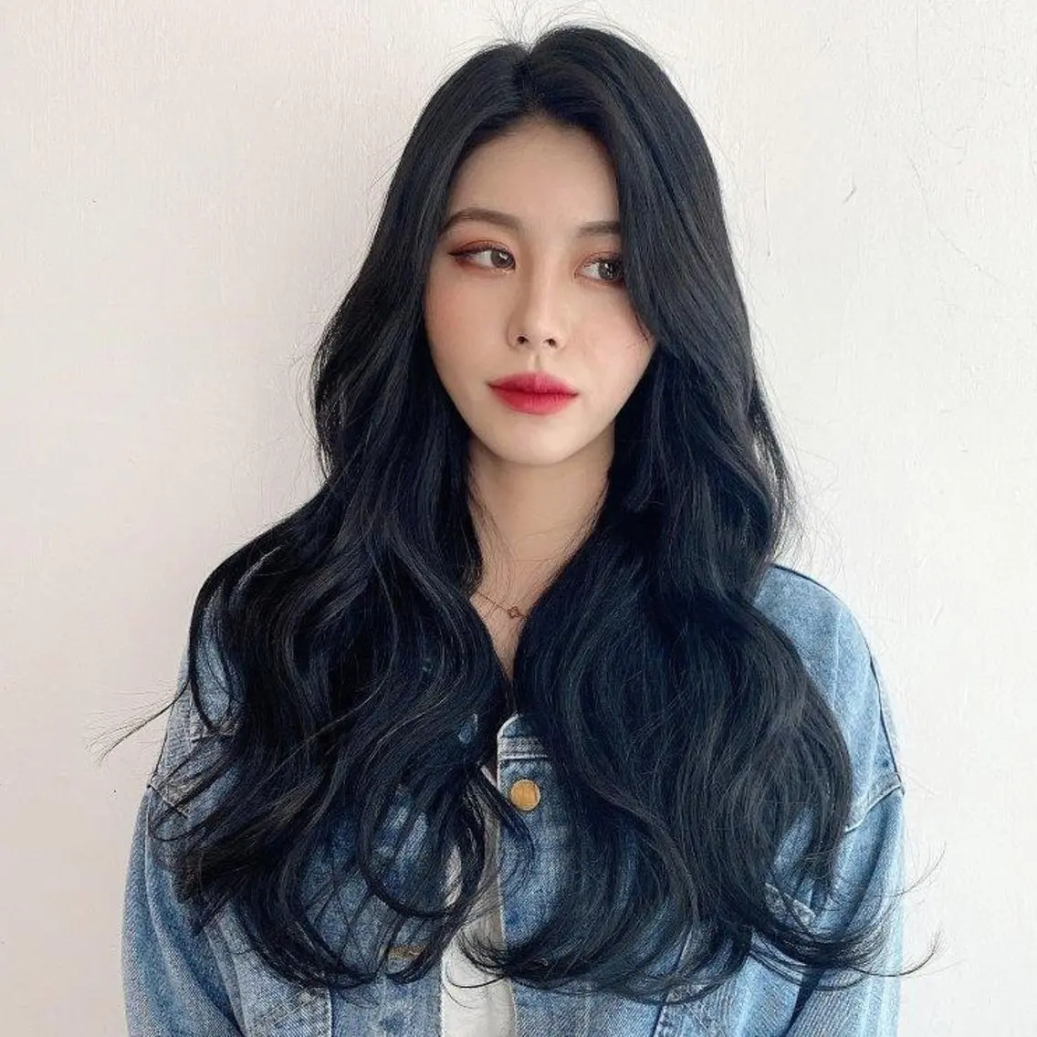 ロング 韓国風ヘア ヘアカラー エクステ 韓国特化エクステ🟨 エクステのヘアスタイル