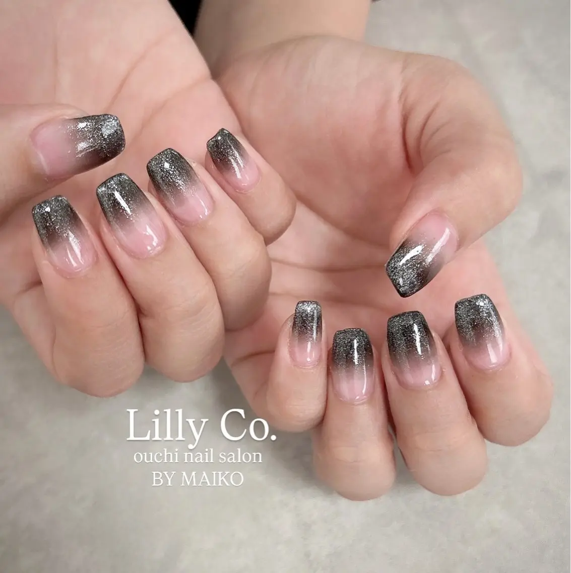 ネイル グラデーション ハンドネイル ハンドケア Lilly Co.のネイルデザイン