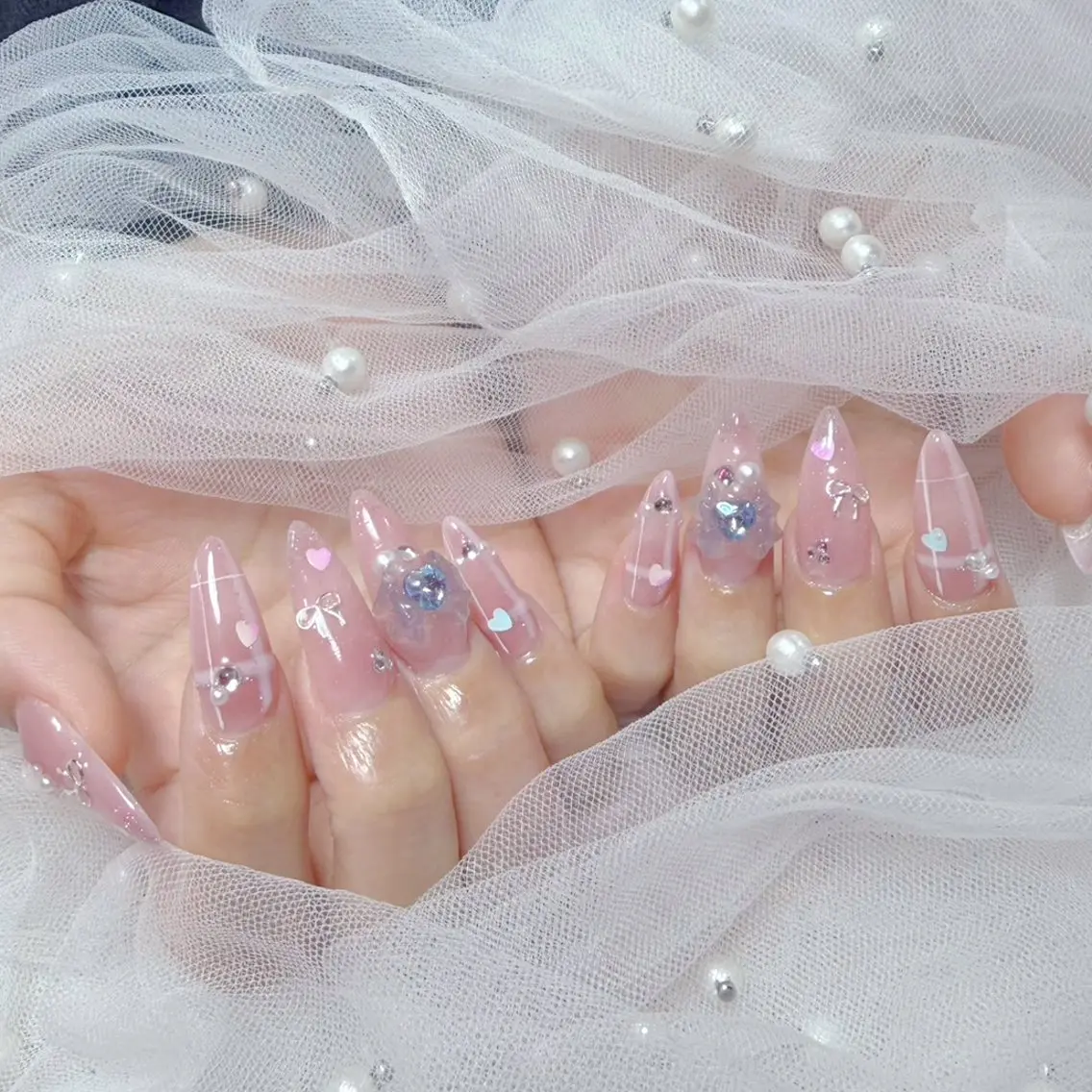 ネイル ハンドネイル Jr.ネイリスト🤍 【Alissa】新栄のネイルデザイン