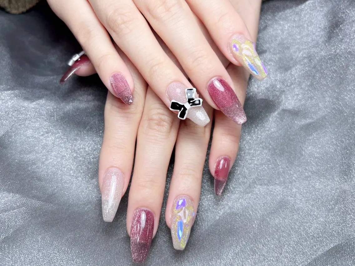 ネイル ハンドネイル H3 Nail Tsuki🦋💙のネイルデザイン