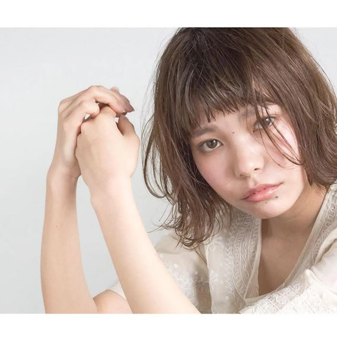 【平日限定価格🌟当日予約OK☆】[ショートヘア]ツヤ感カラー＋似合わせカット+柔らかトリートメントの写真