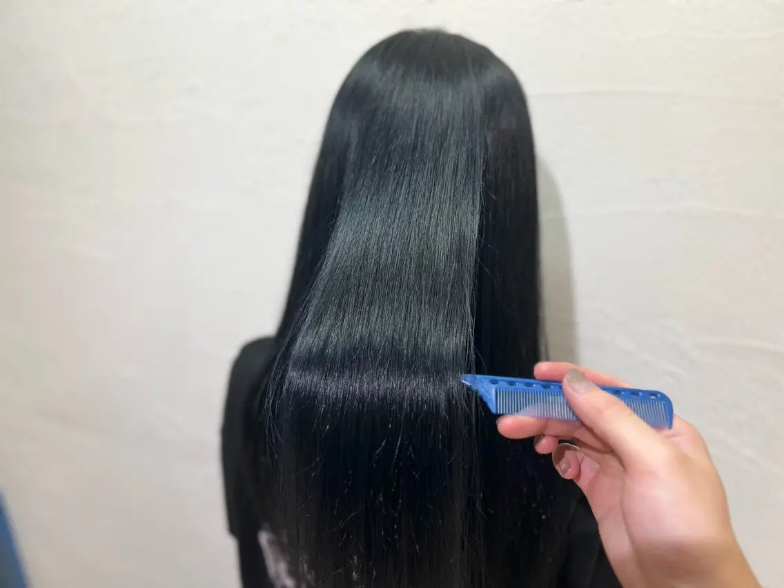ロング カット 縮毛矯正 トリートメント ブリーチ/髪質改善 店長 板垣智大のヘアスタイル