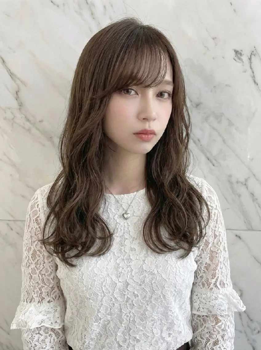 ロング カット ヘアカラー トリートメント 原田 祥彰のヘアスタイル