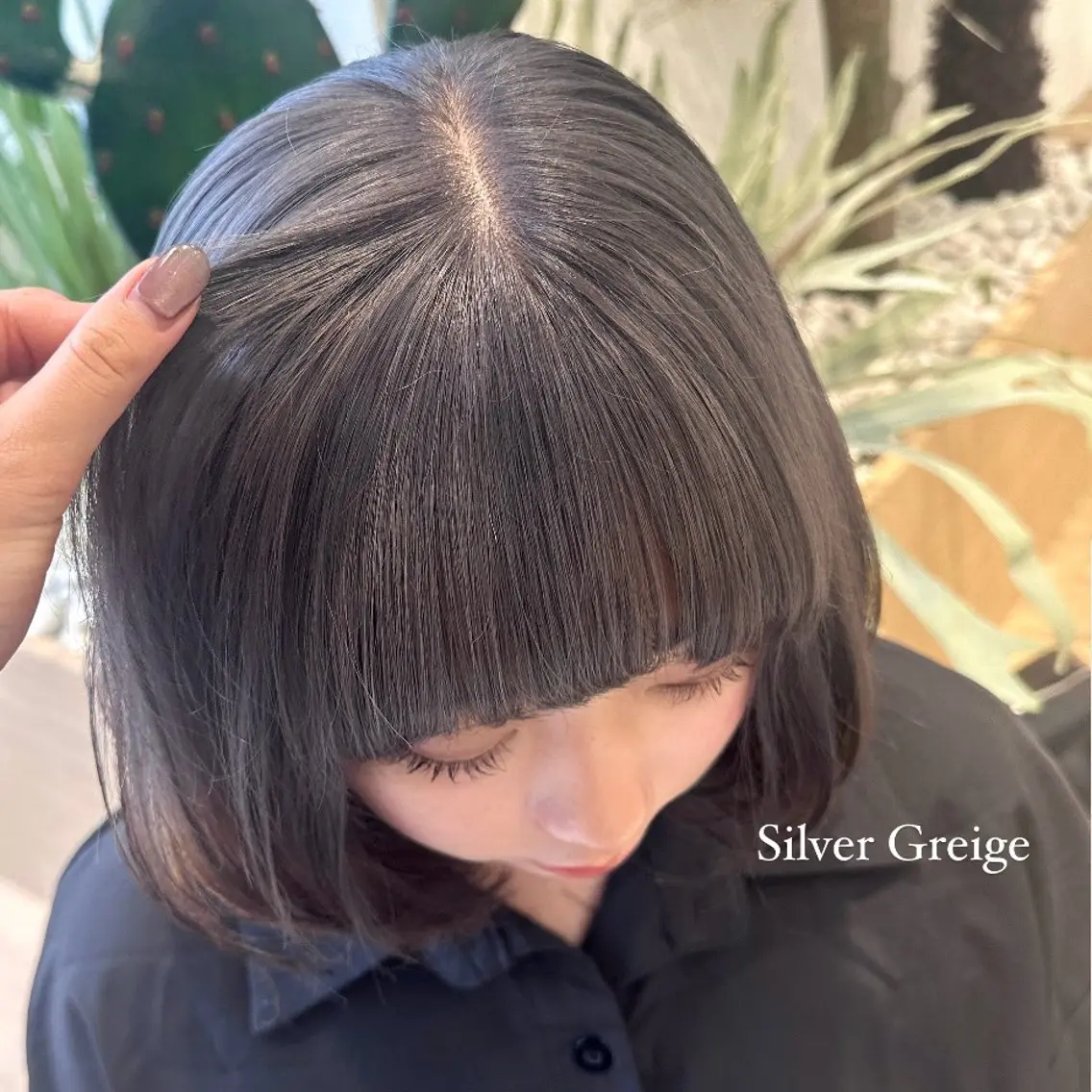 ミディアム カラー ヘアカラー nanami ￤髪質改善￤ブリーチのヘアスタイル