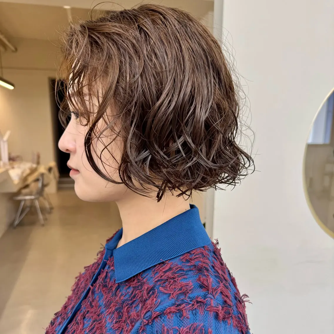 ショート パーマ ボブ カット パーマ トリートメント ショート・ボブ ・ウルフ✂︎IMAIのヘアスタイル