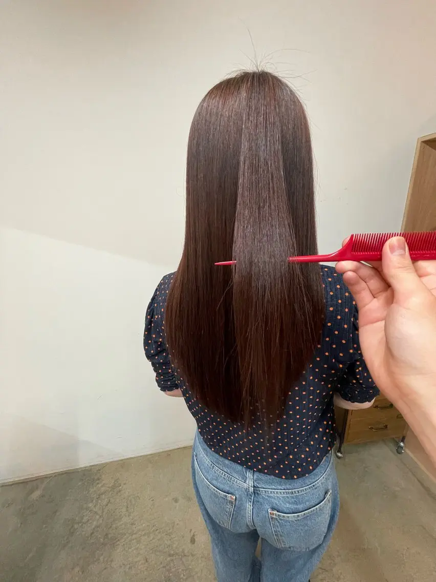 カット＋縮毛矯正の写真