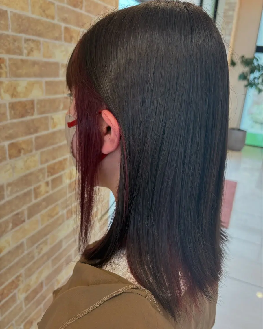 カラー 温水 愛華のヘアスタイル