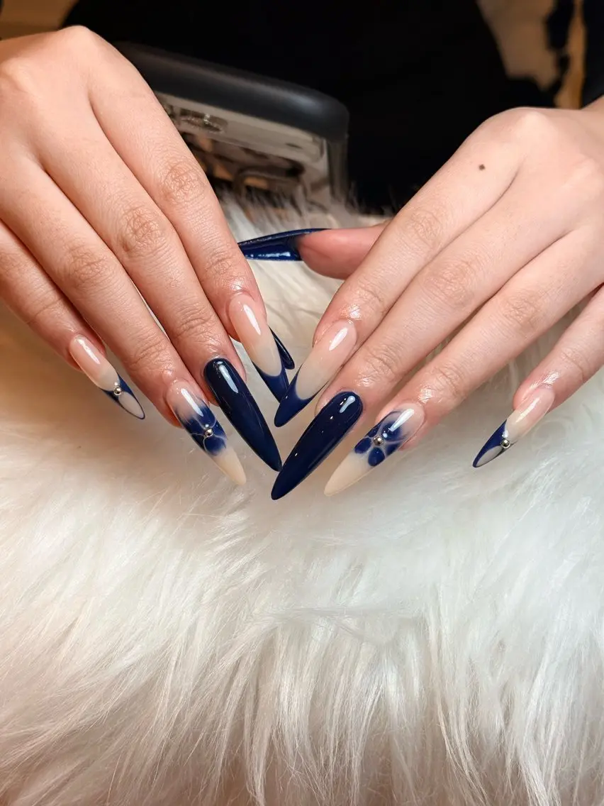 ネイル ニュアンスネイル シンプルネイル 春ネイル バレンタイン ワンホンネイル Nihonthy Nail 新宿のネイルデザイン