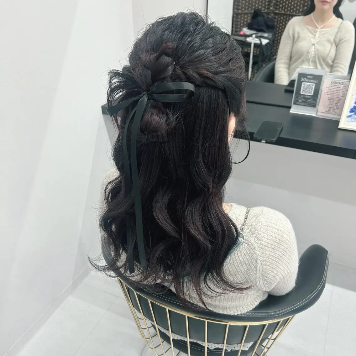 ヘアアレンジ ハーフアップ MILD by17 🤍ゆめか🤍のヘアスタイル