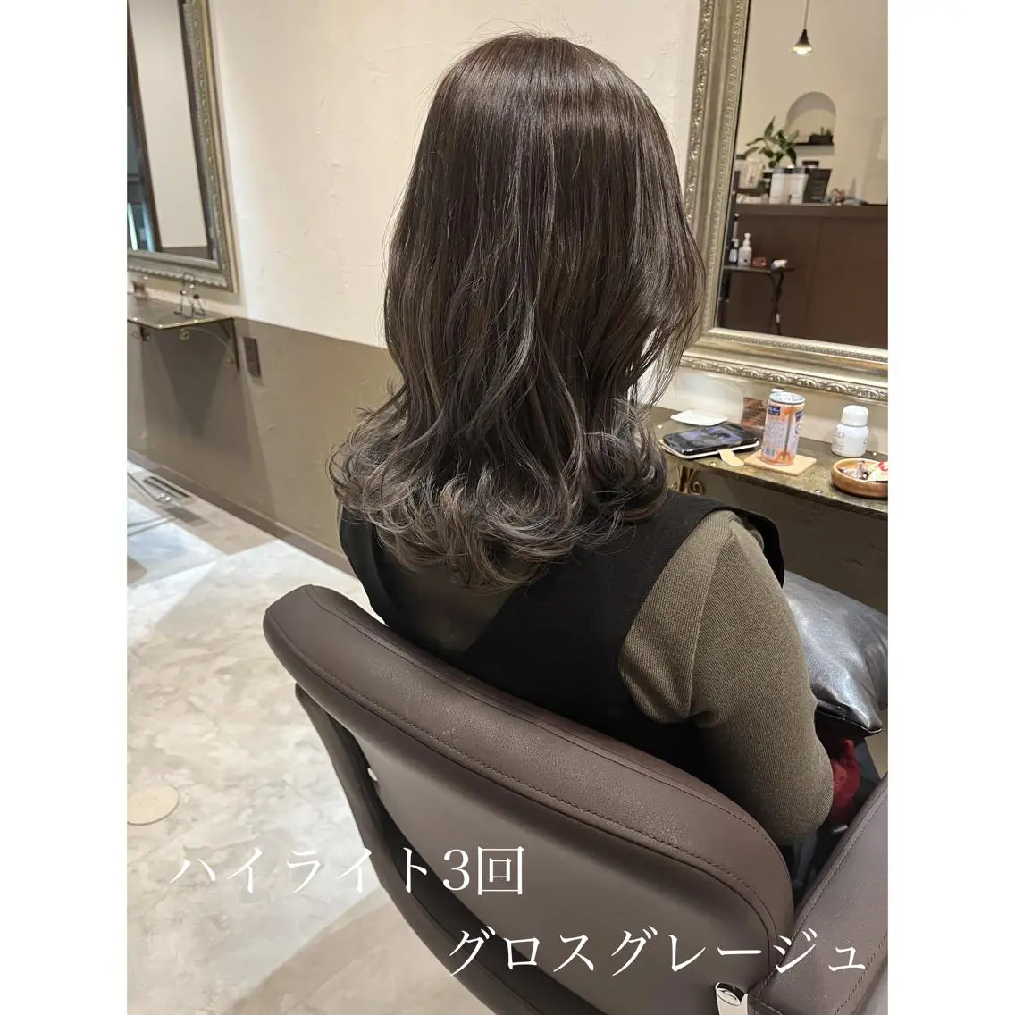 ミディアム カラー 坂井田 浩樹のヘアスタイル