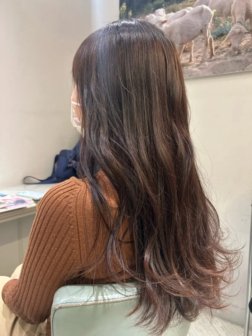 セミロング ヘアカラー 🌷nanami 縮毛矯正🌷のヘアスタイル