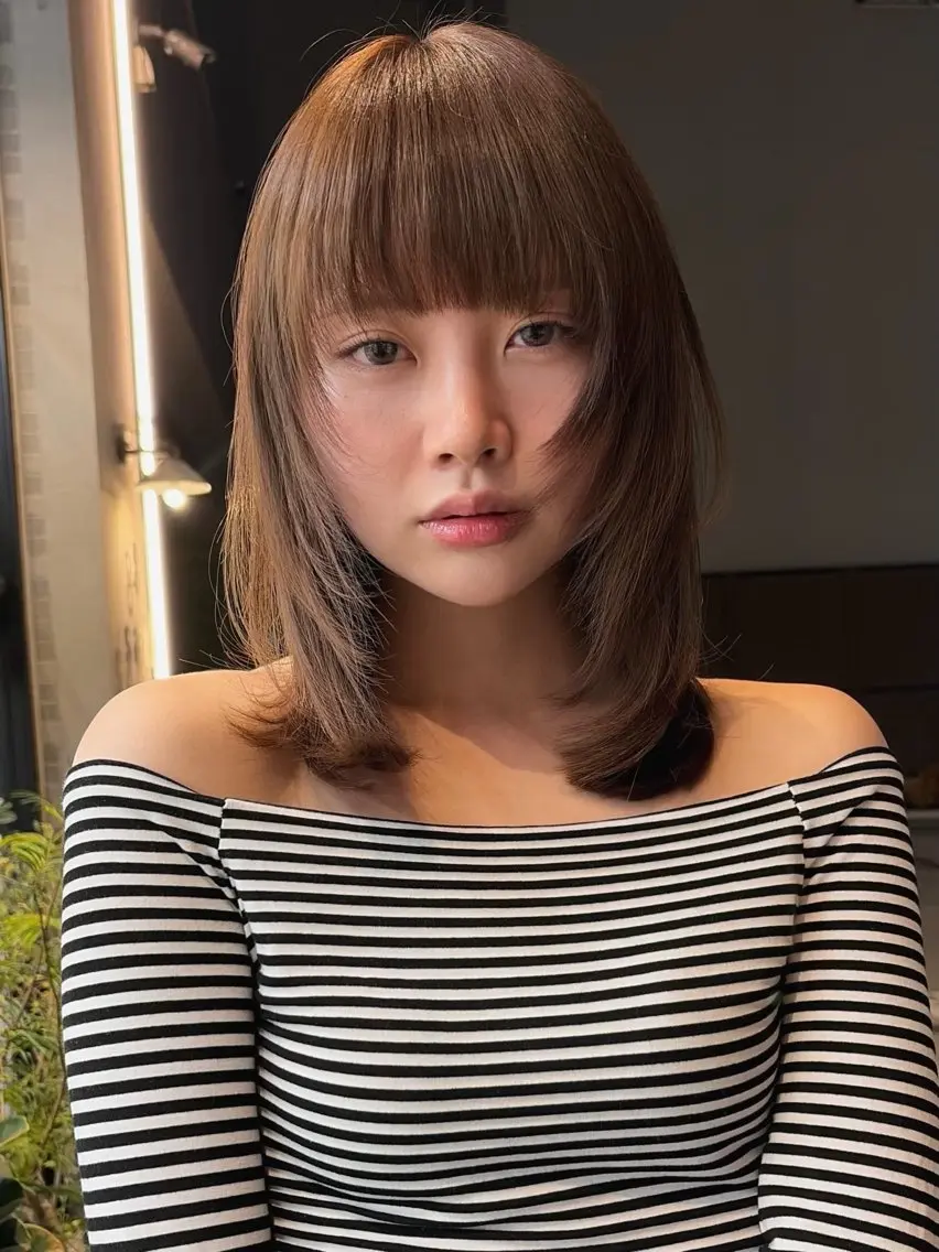 ミディアム くろかわ まいのヘアスタイル