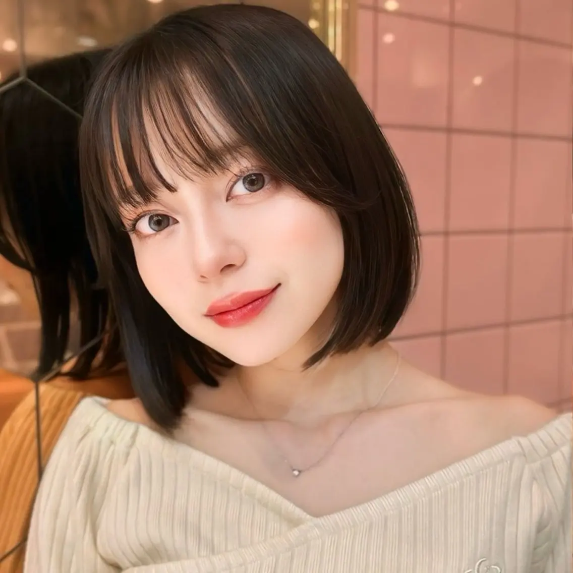 ショート ボブ 新宿/韓国ヘア kurea🎀のヘアスタイル