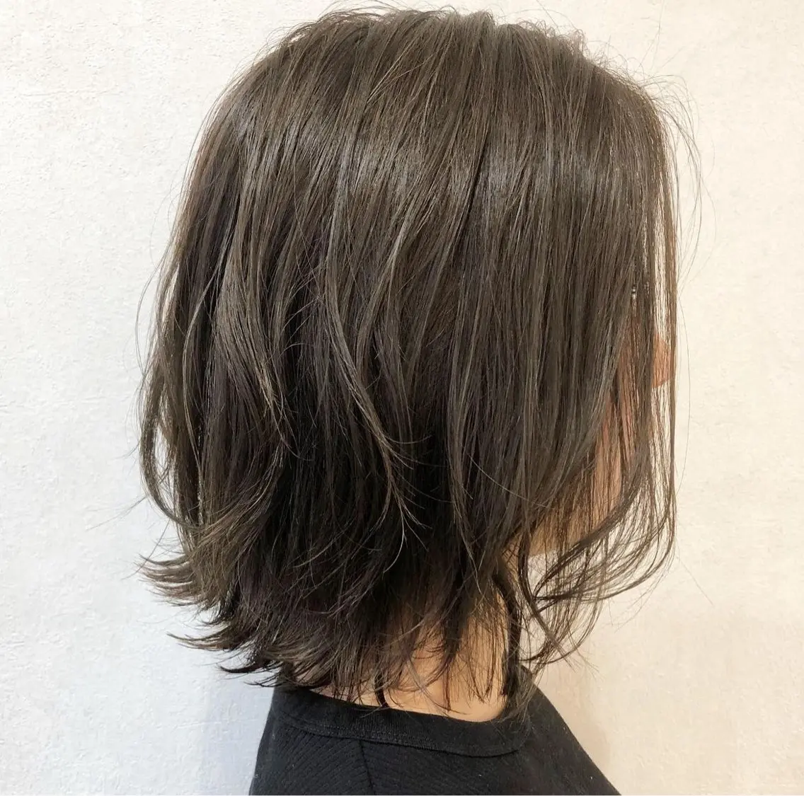 ミディアム ボブレイヤー ボブ レイヤーカット カット ヘアカラー ✨ナチュラル✨ 佐藤隆志のヘアスタイル