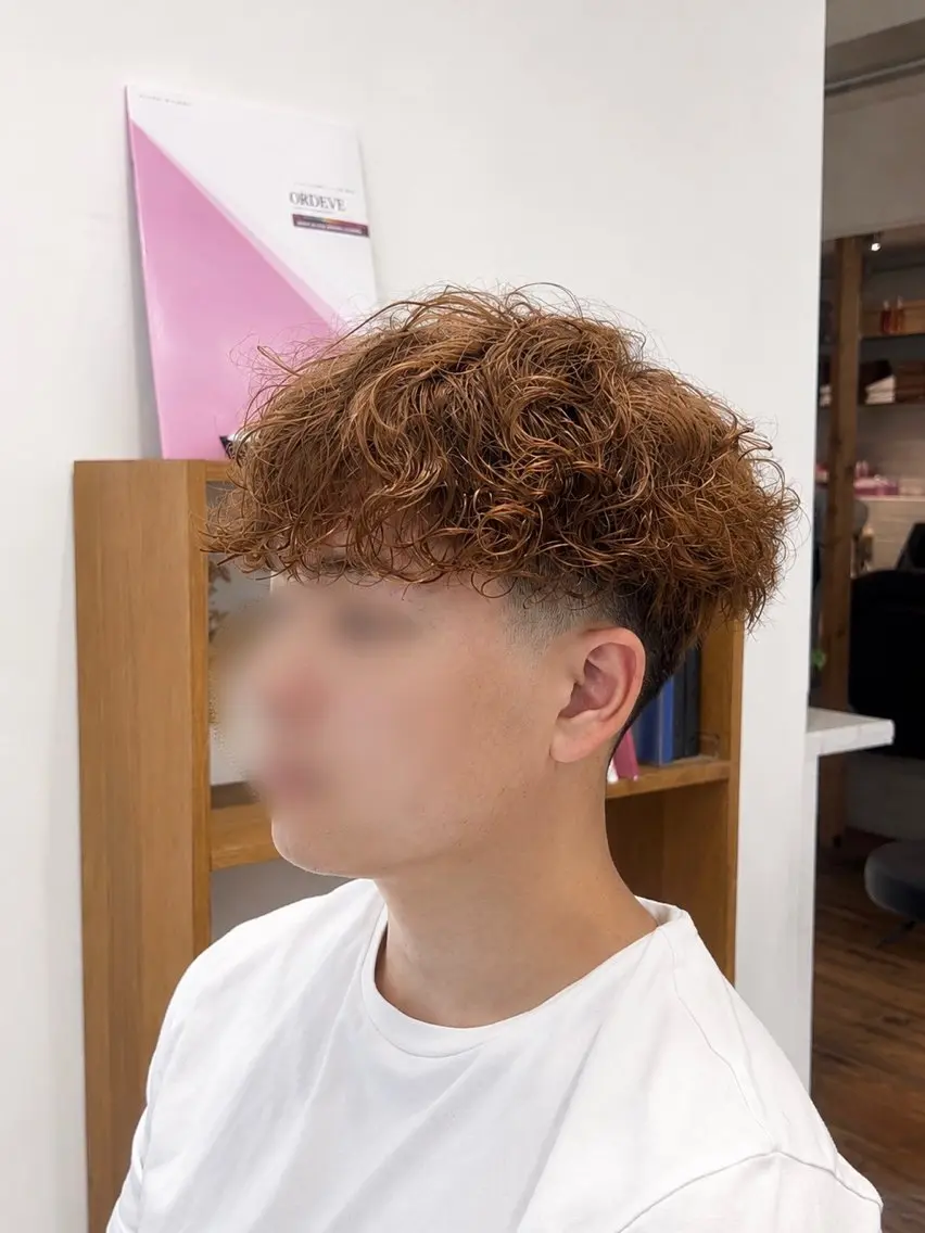ミディアム パーマ メンズ ミディアムパーマ メンズパーマ カット パーマ Koki/ メンズヘア特化のヘアスタイル