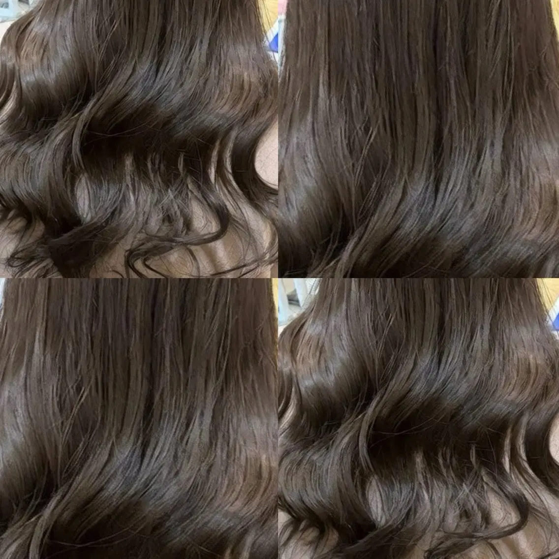 ロング カラー アッシュ ベージュカラー ブリーチ ケアカラー 透明感カラー カット ヘアカラー パーマ 縮毛矯正 トリートメント 髪質改善Wカラー ウルトワのアユカのヘアスタイル