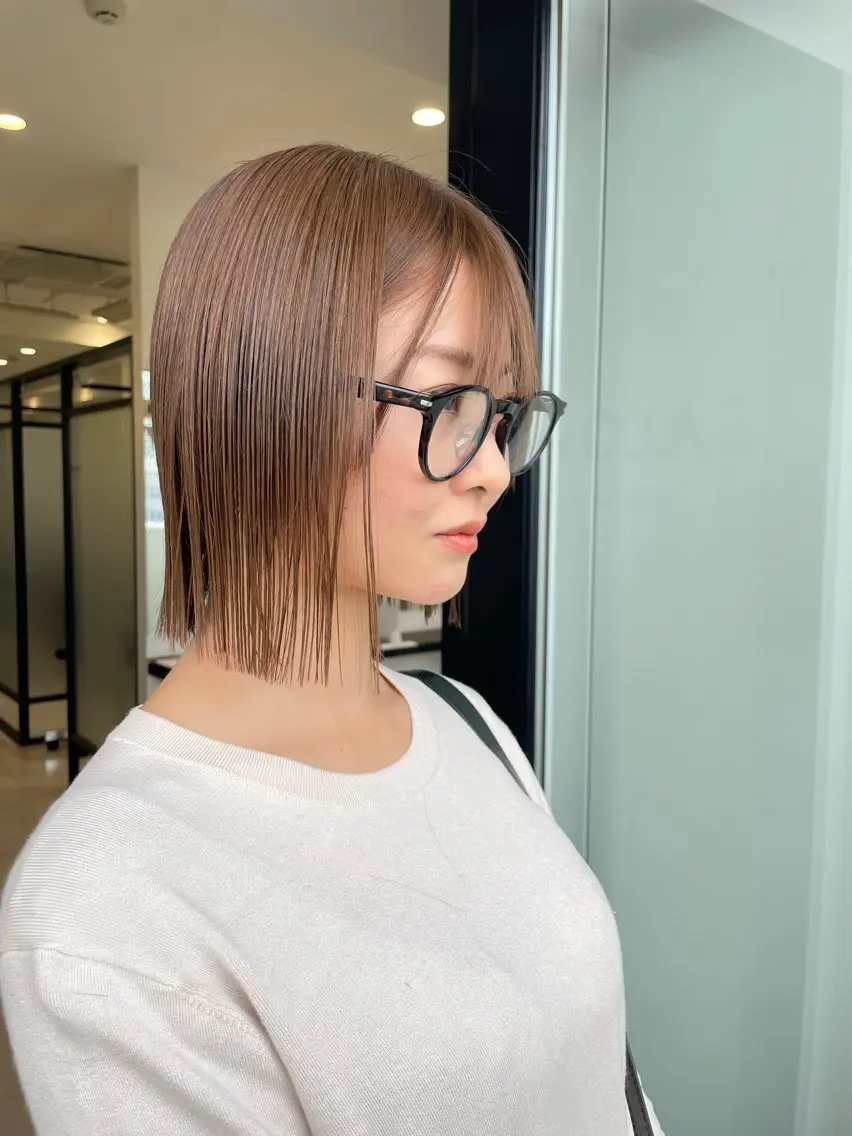 カット＋ブリーチなしダブルカラー＋クイックトリートメント✨の写真