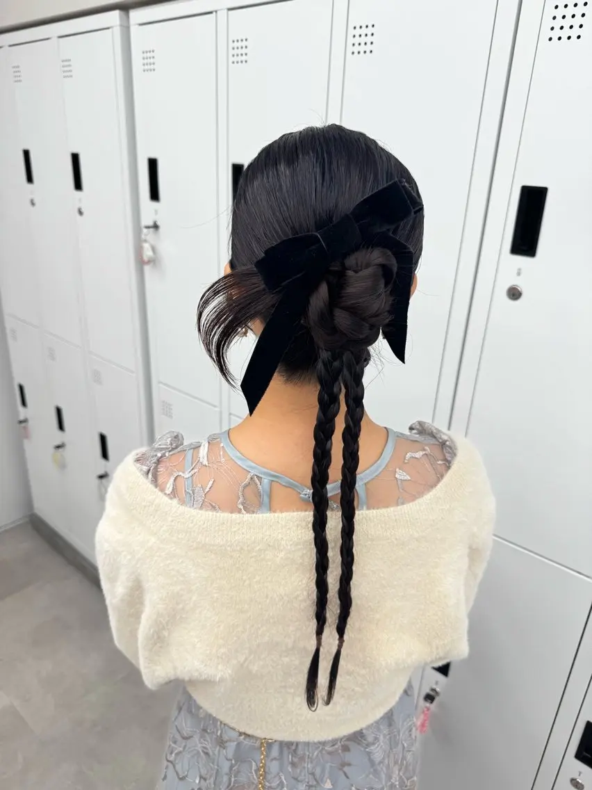 ロング ヘアセット 横浜　エクステ🎀 カラー／ルナのヘアスタイル