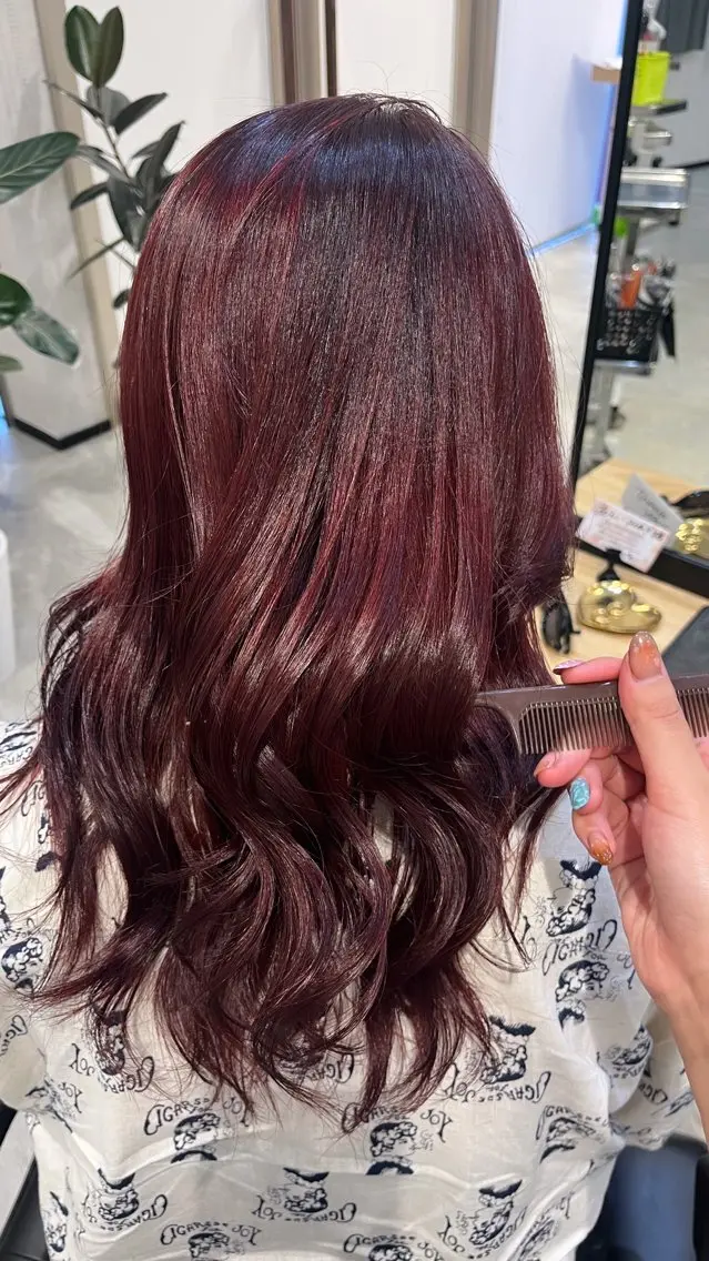 カラー ヘアカラー 艶感ワンカラー透明感 🌺YUNA🌺のヘアスタイル