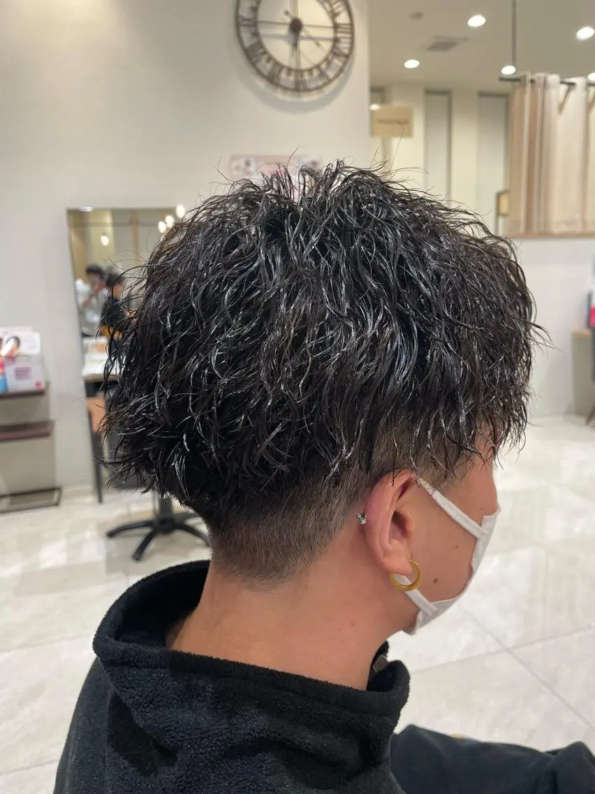 【平日、新規限定】🌀メンズカット & 波巻きパーマ🌀の写真