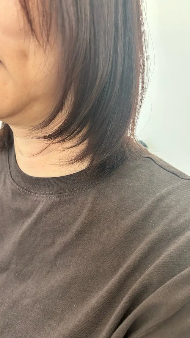 ミディアム TERUYA shionのヘアスタイル