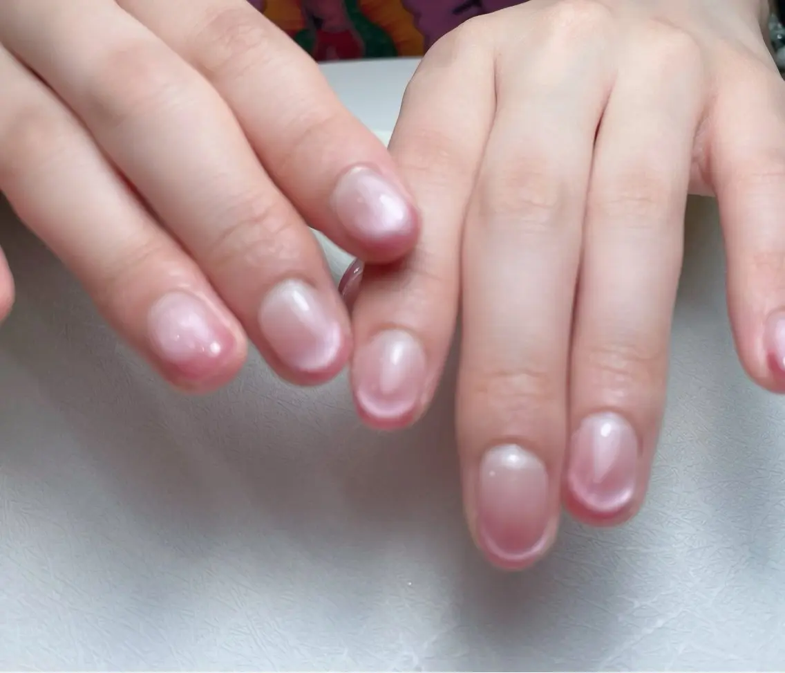 ネイル アートネイル 長さ出し フレンチネイル ジェルネイル ガーリー 中野駅から2分 MEO NAILのネイルデザイン
