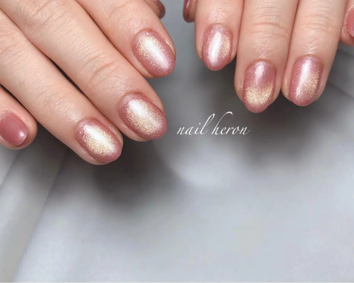 ネイル マグネットネイル ハンドネイル saki_ nail heronのネイルデザイン