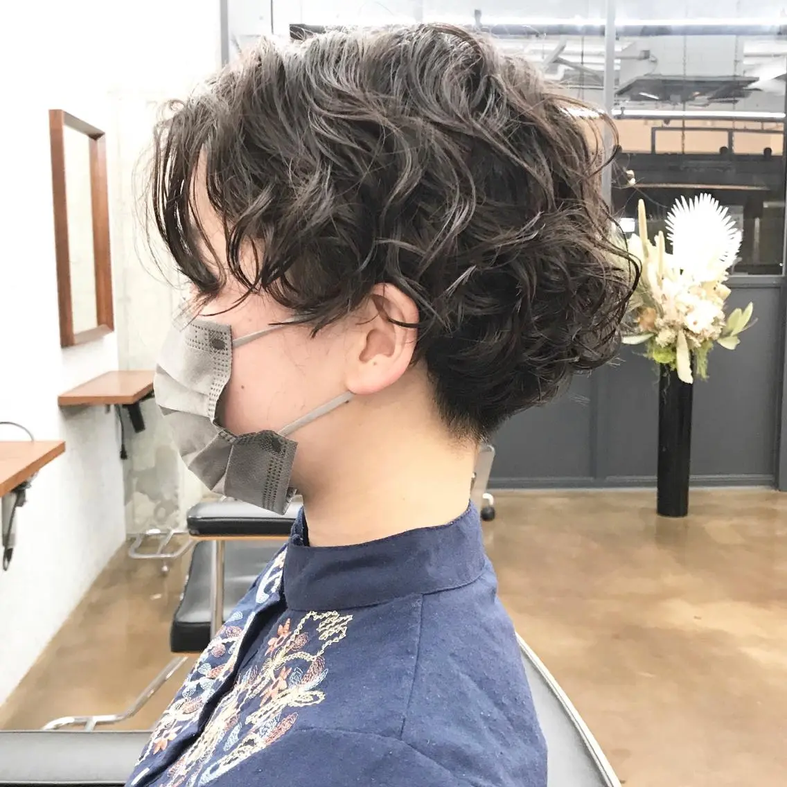 ショート パーマ ショートヘア スパイラルパーマ カット パーマ トリートメント ✂︎ウルフ・ショート ✂︎MIKUNIのヘアスタイル