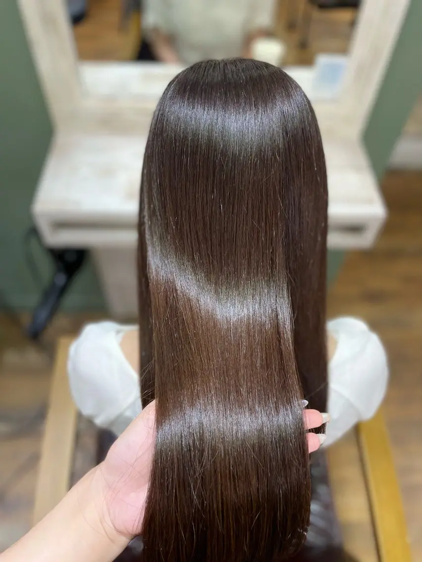 ロング カラー カット ヘアカラー トリートメント 極艶透明感カラー🐰 髪質改善/出雲つぐみのヘアスタイル