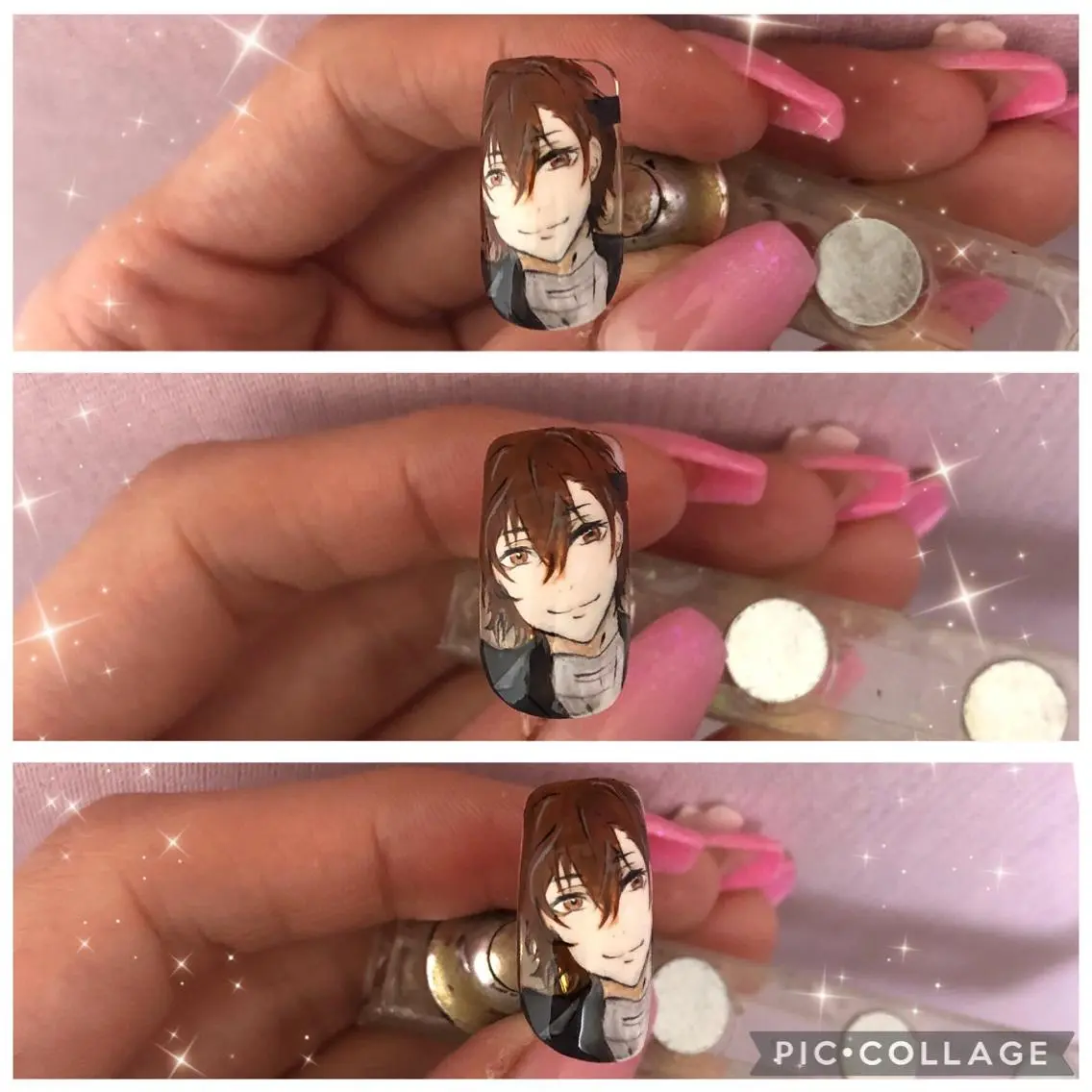 他店様ネイルに痛ネイル追加♥1本の写真