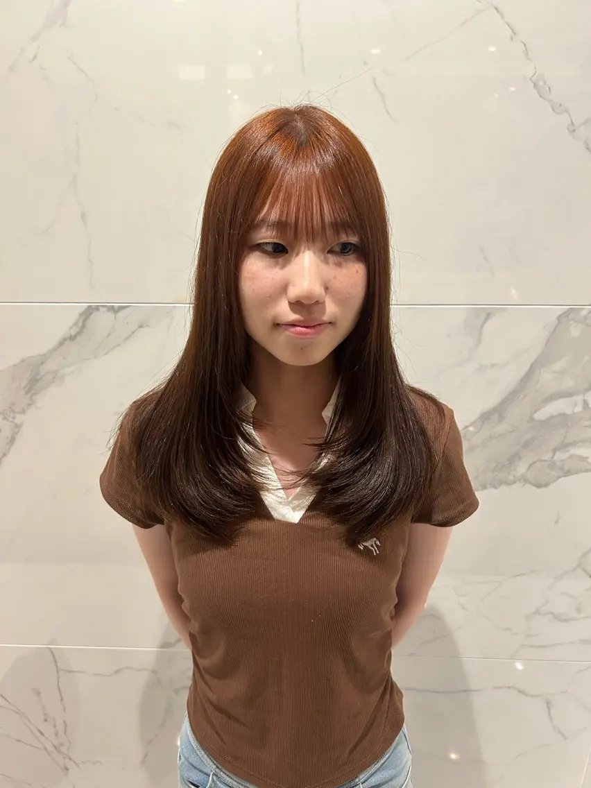 カラー 舛田 心優のヘアスタイル