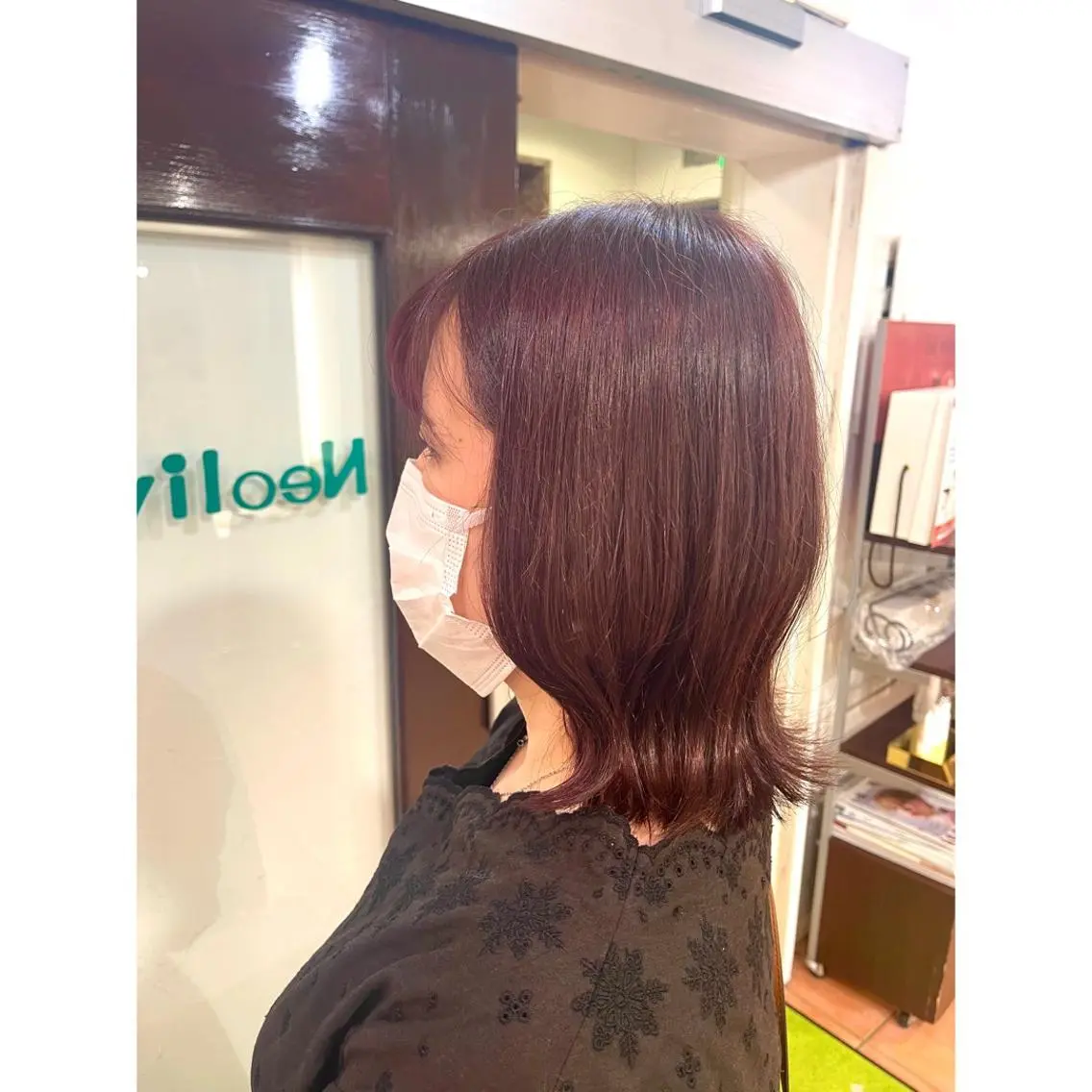 ミディアム カラー ヘアアレンジ カット ヘアカラー トリートメント 🦋エクステ/透明感 カラー🦋宮川莉央のヘアスタイル