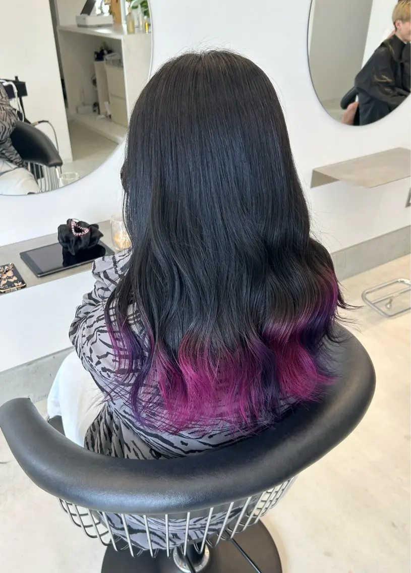 ロング カラー デザインカラー カット ヘアカラー coeur/ ひなたのヘアスタイル