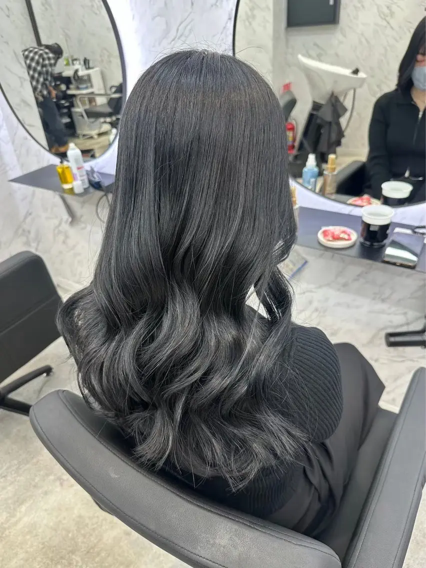 ロング カラー ヘアカラー トリートメント カット¥1100 ✂️MIUのヘアスタイル