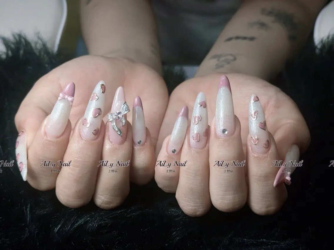 ネイル ボルドー ブラウン 韓国ネイル マグネットネイル ワンホンネイル ハンドネイル AiLy Nail 上野店のネイルデザイン
