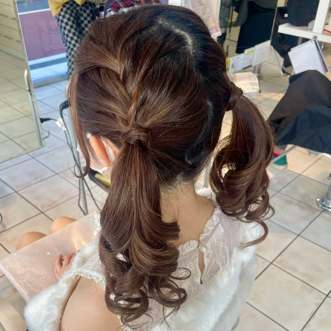 ロング ヘアアレンジ ヘアセット ブリーチ/ヘアセット 【𝙍𝙞𝙣𝙤】のヘアスタイル