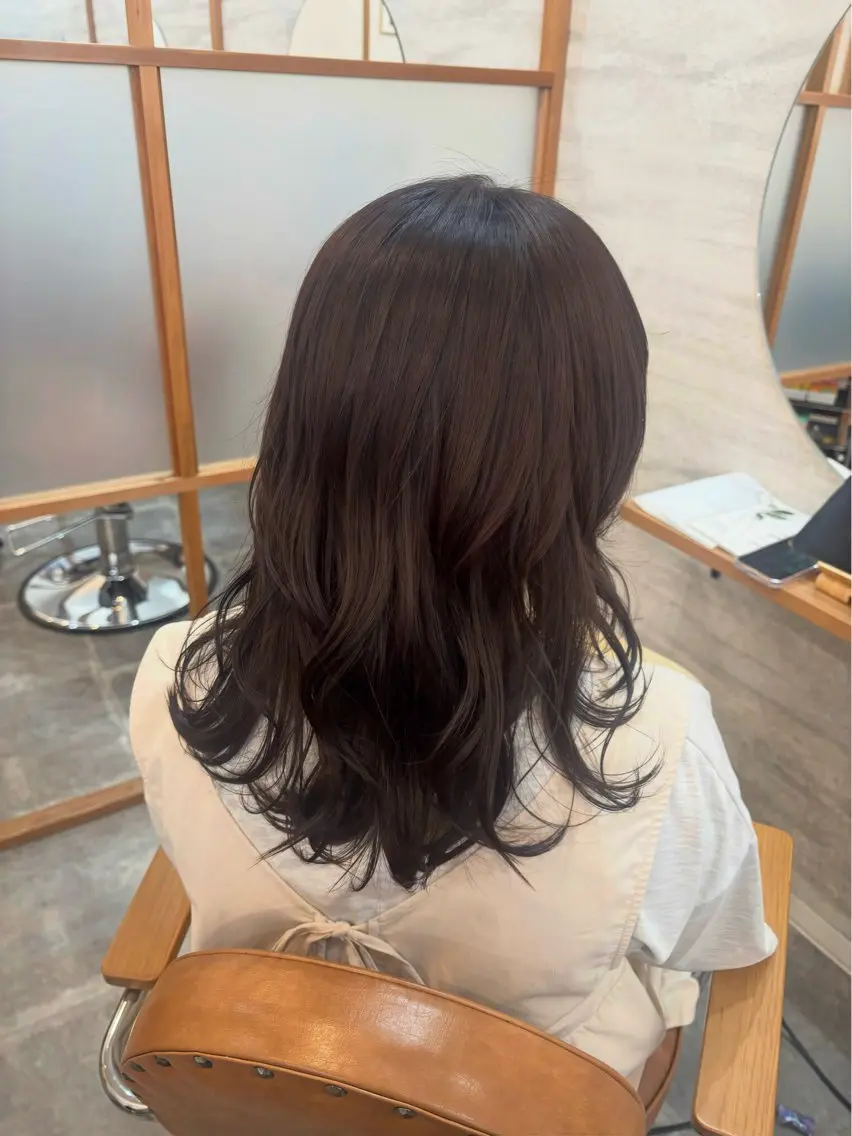 セミロング NONOKA Zina千早店のヘアスタイル