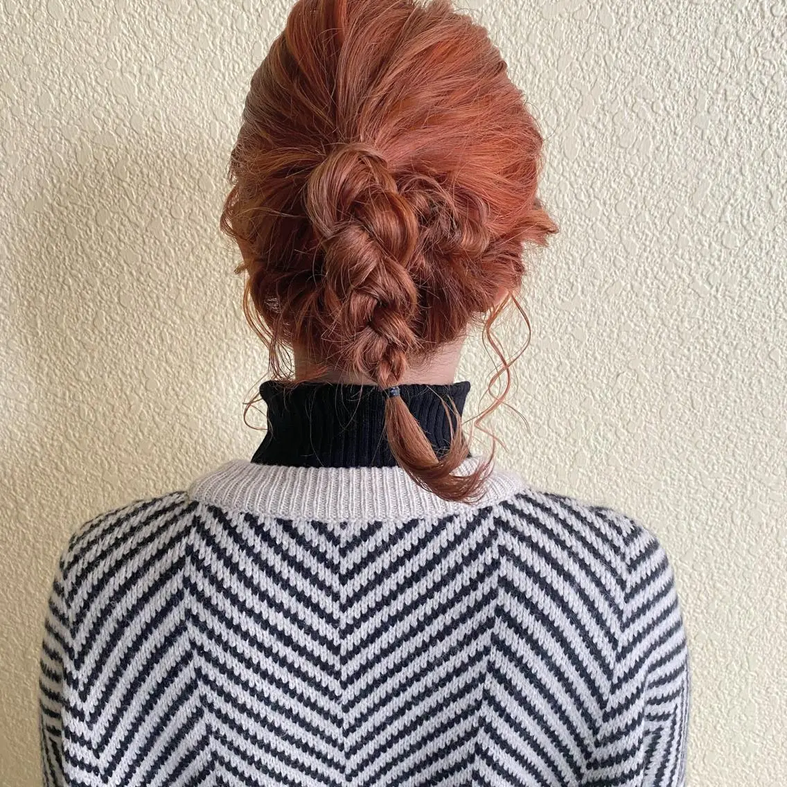 ミディアム カラー ベージュカラー オレンジ オレンジベージュ カット ヘアカラー トリートメント ツキノキ　ミナ 8月から西梅田店のヘアスタイル