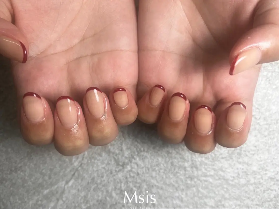 ネイル フレンチネイル Msis  南口店 yukaのネイルデザイン