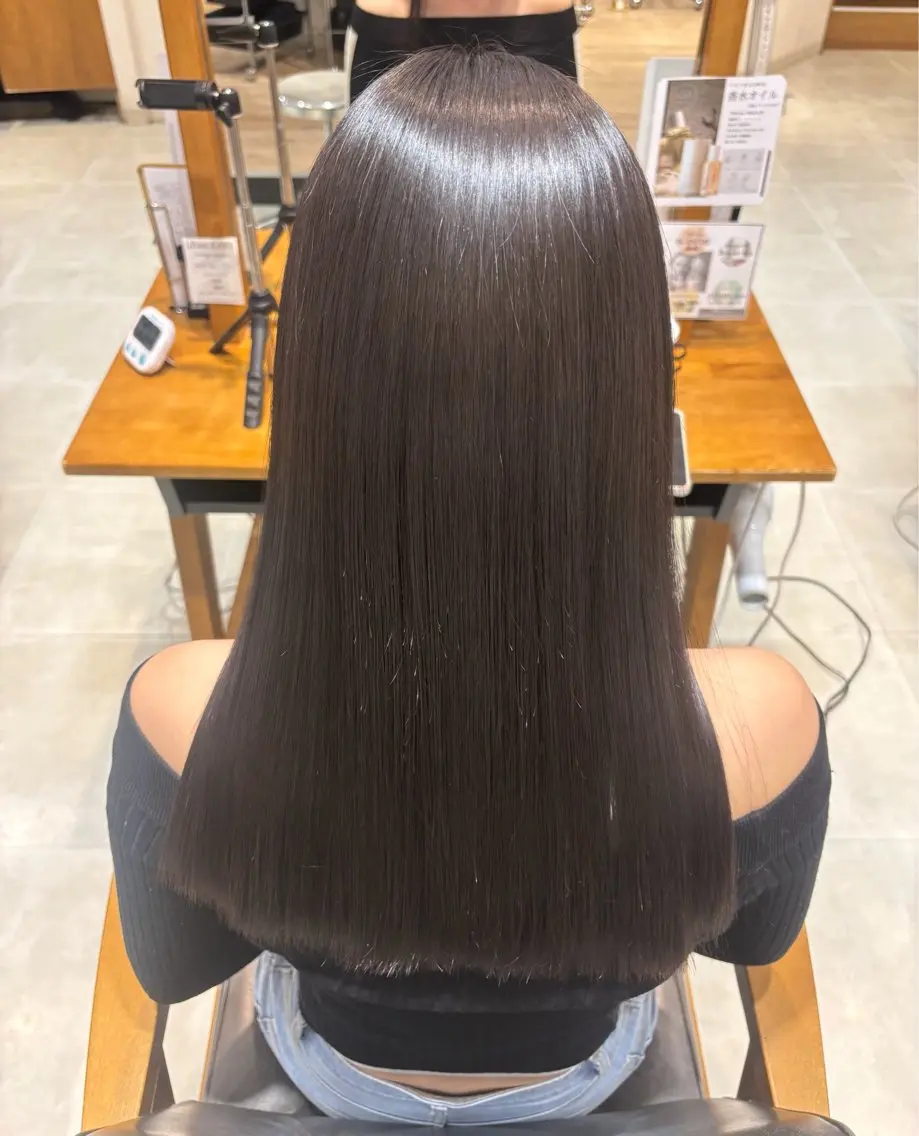 セミロング メンズ毛流れ縮毛矯正 🎀さくら🎀のヘアスタイル