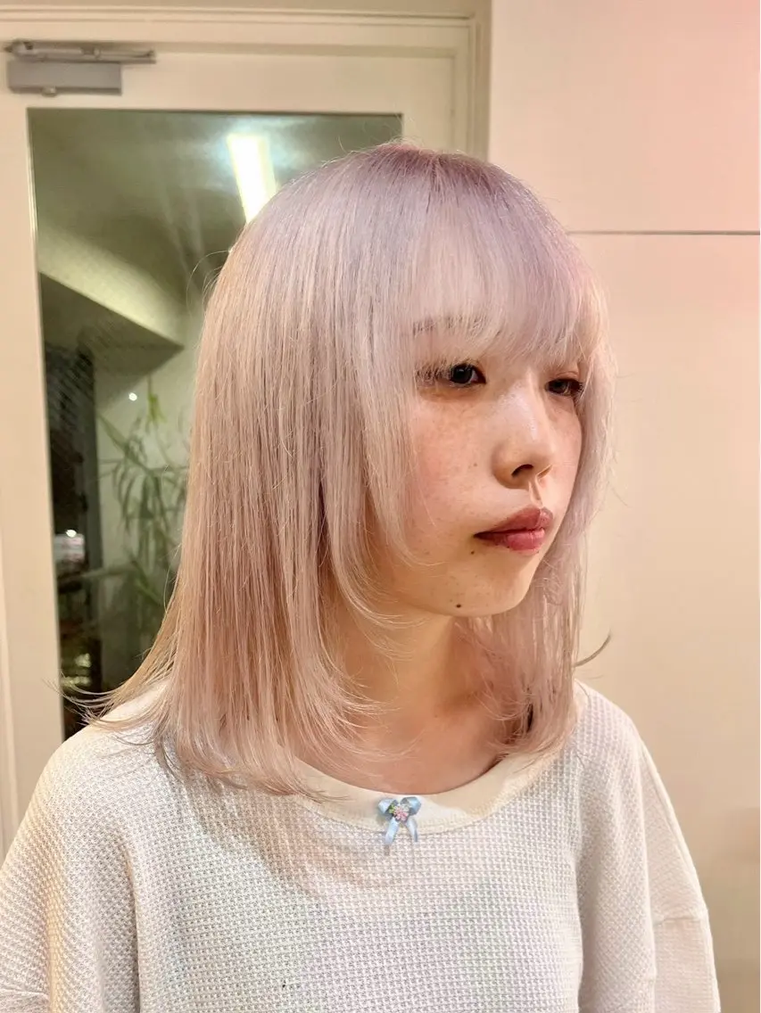 セミロング カラー ヘアカラー トリートメント 菊地 悠汰のヘアスタイル