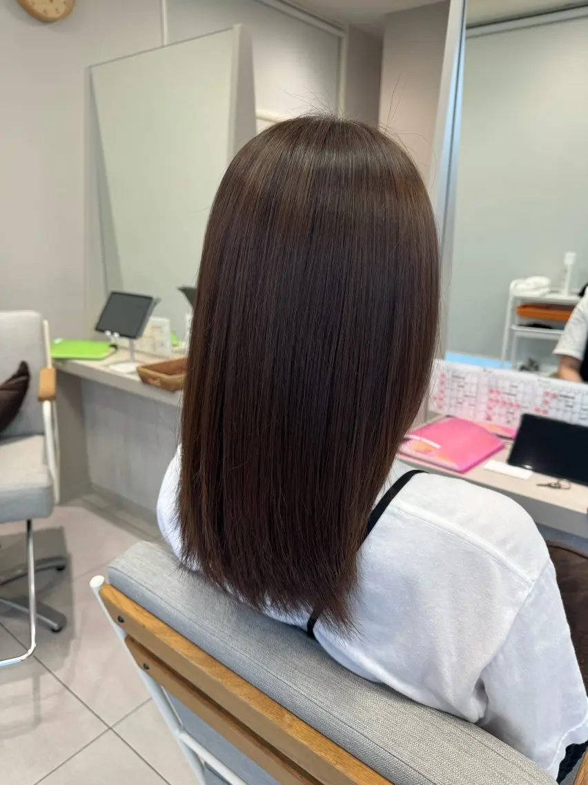 セミロング CRECE💫永尾 胡桃のヘアスタイル
