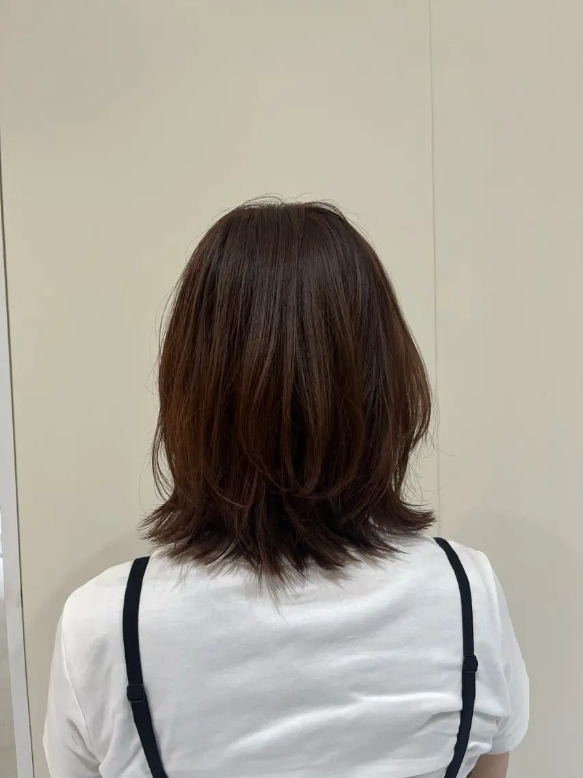 ミディアム ミディアムレイヤー レイヤーカット カットモデル募集 コンドウ ユウヤのヘアスタイル